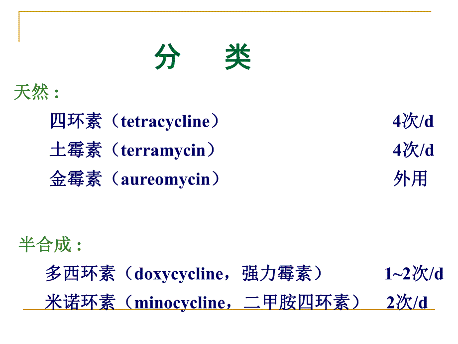 药理学课件第三十一章四环素氯霉素其它.ppt_第3页