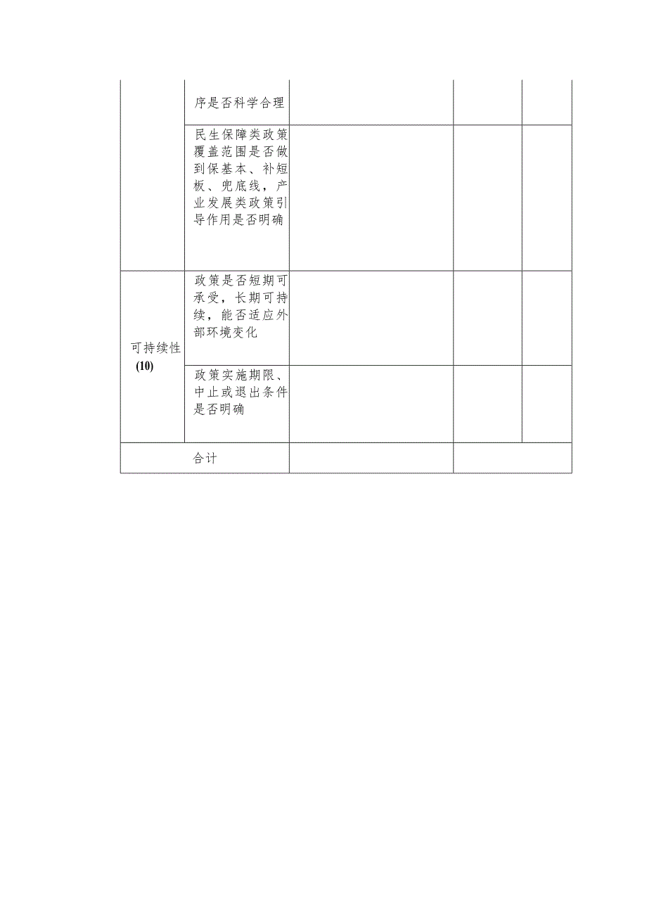 事前绩效评估自评表（参考文本）.docx_第3页