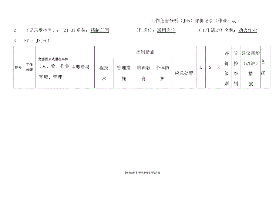 01动火作业JHA分析表.docx_第1页