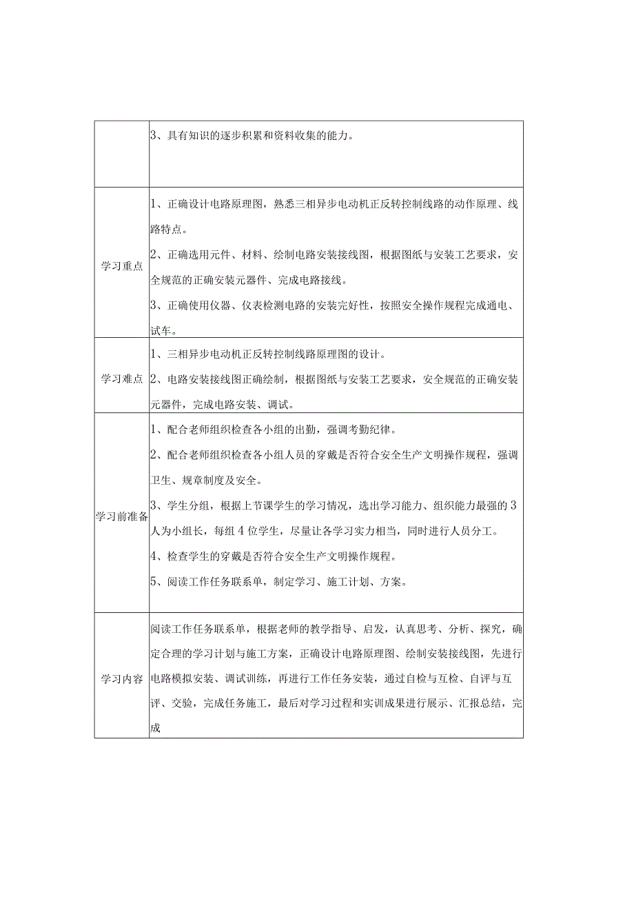 《三相异步电动机控制线路安装与调试》学生工作页.docx_第2页