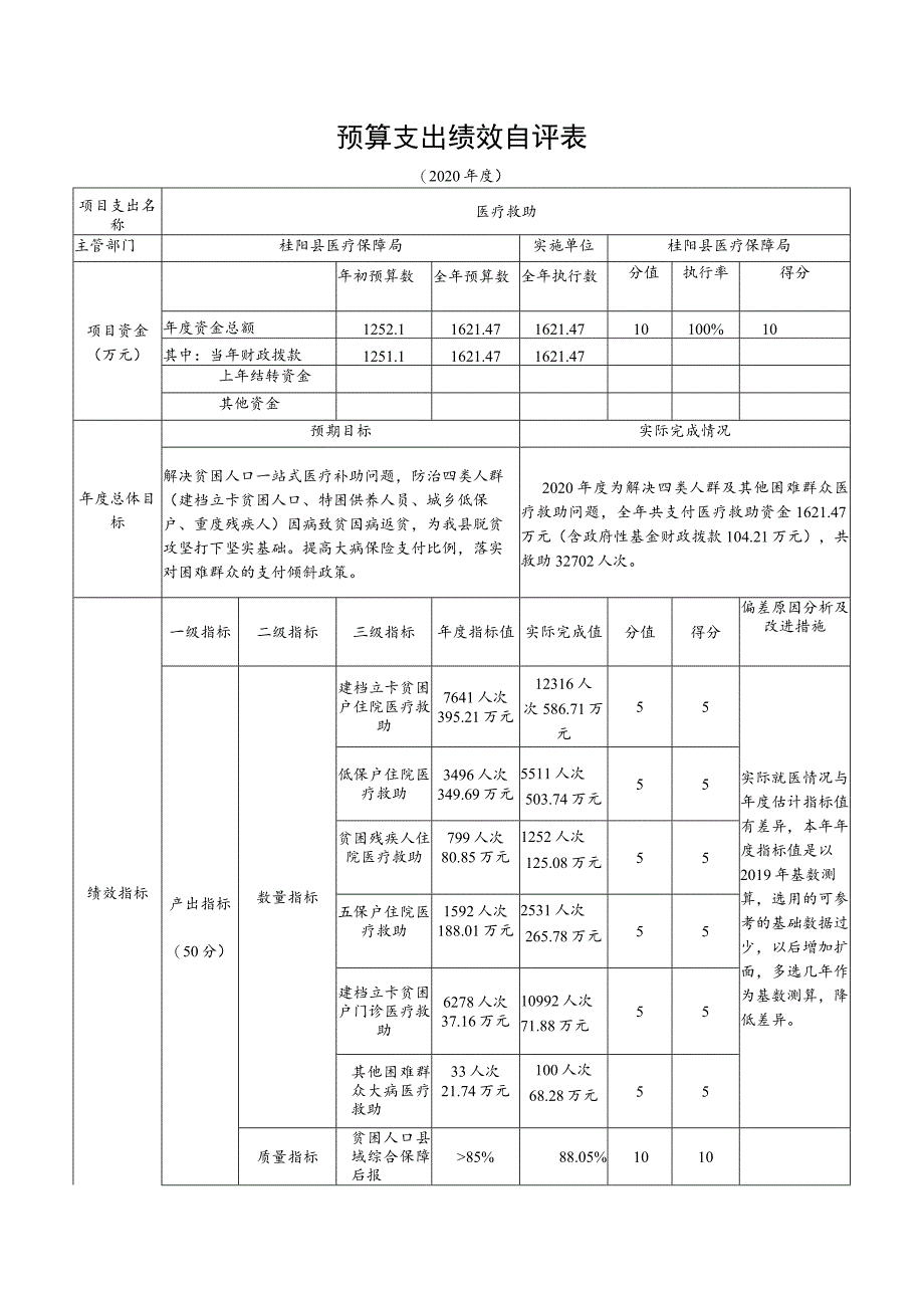 预算支出绩效自评表.docx_第1页