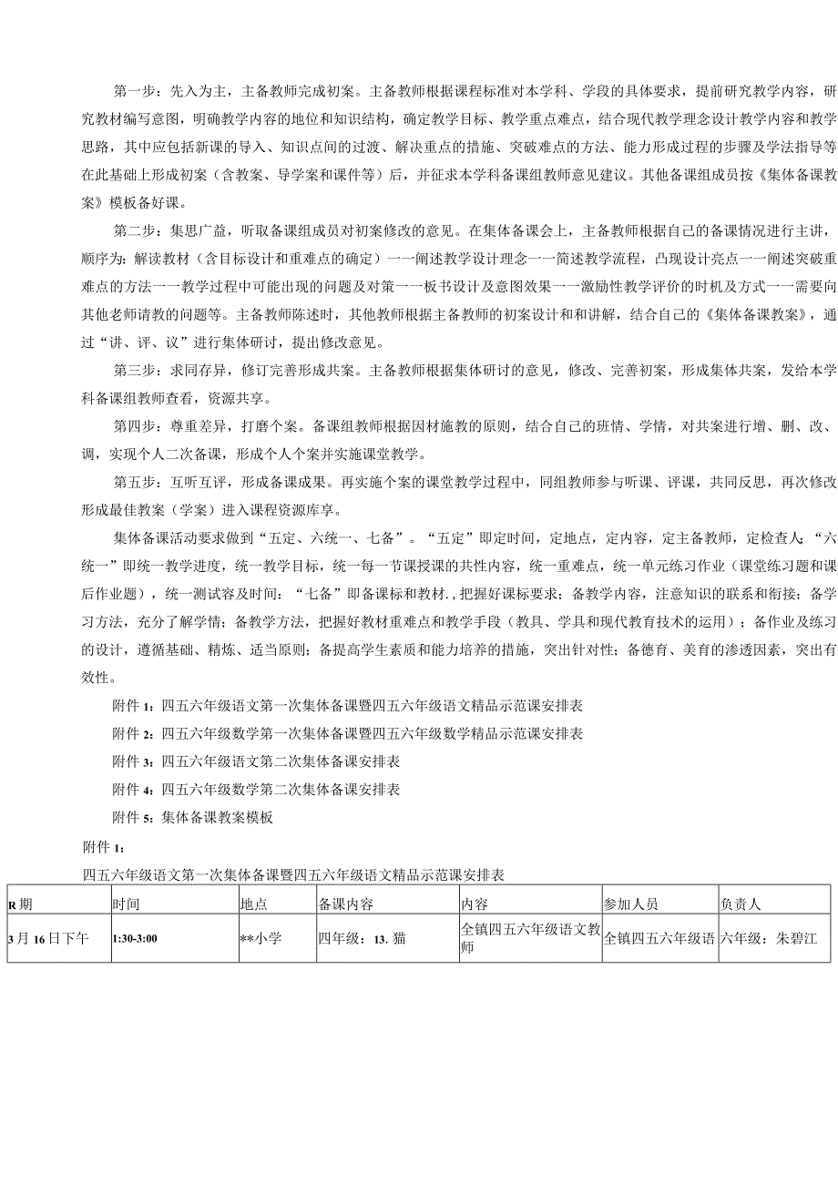 小学集体备课活动实施方案.docx_第2页