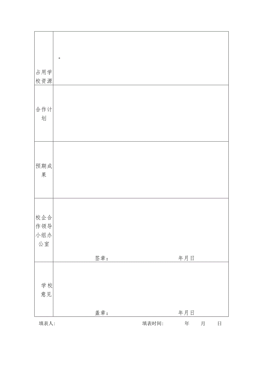 校企合作模式审定表（模板）.docx_第2页