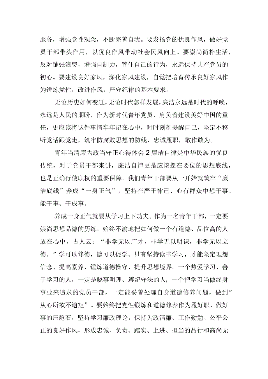 青年当清廉为政当守正心得体会三篇.docx_第2页