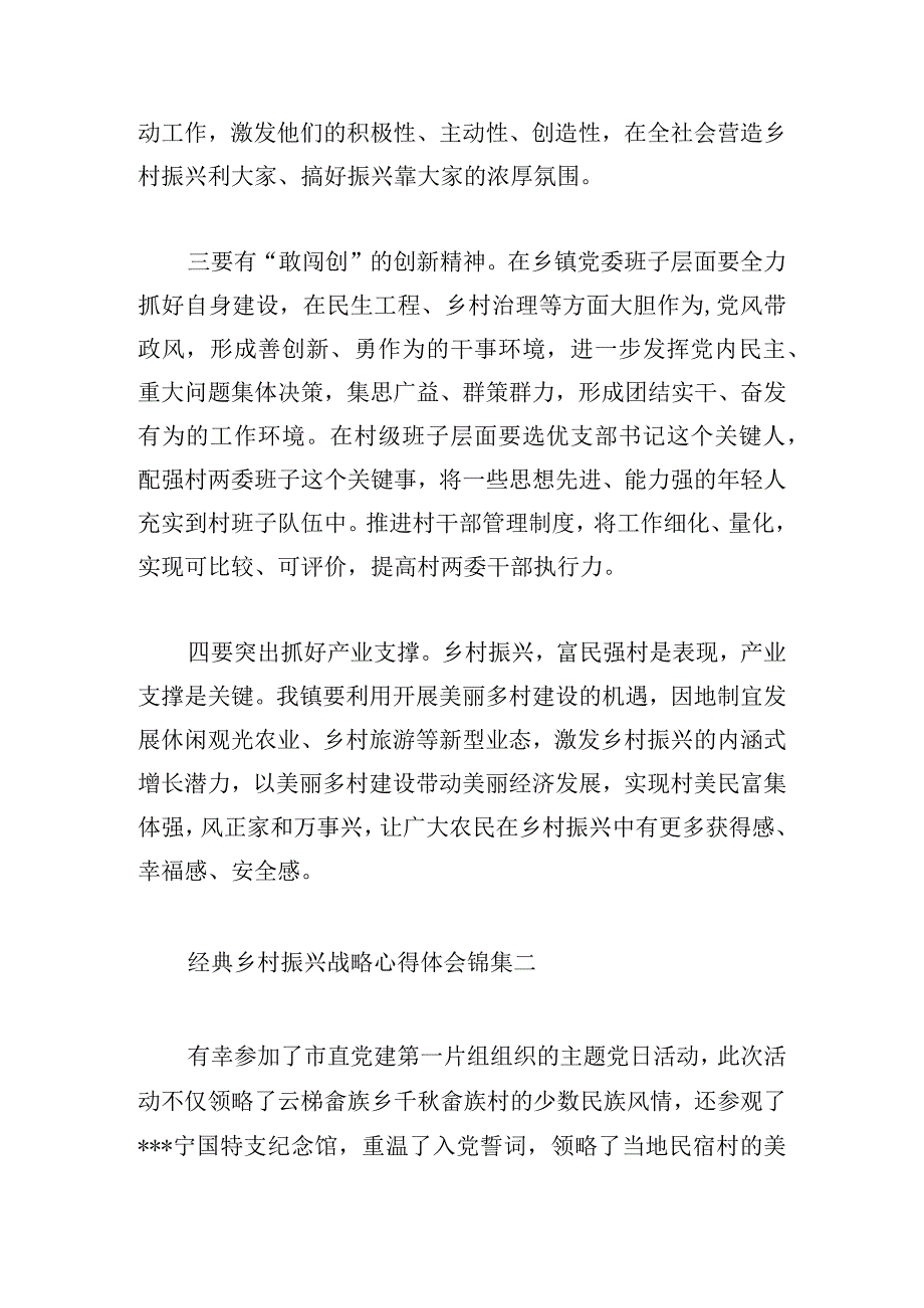 经典乡村振兴战略心得体会锦集.docx_第3页