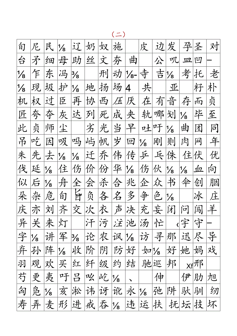 初中生3500字常用字表.docx_第2页