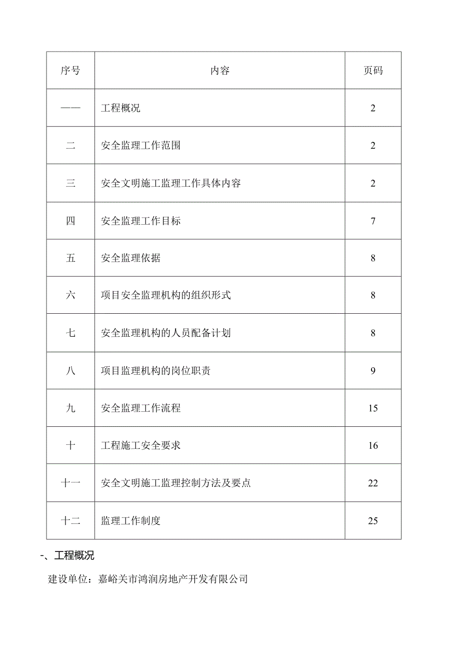 嘉峪关市鸿润居1#、2#住宅楼工程安全监理实施细则.docx_第2页