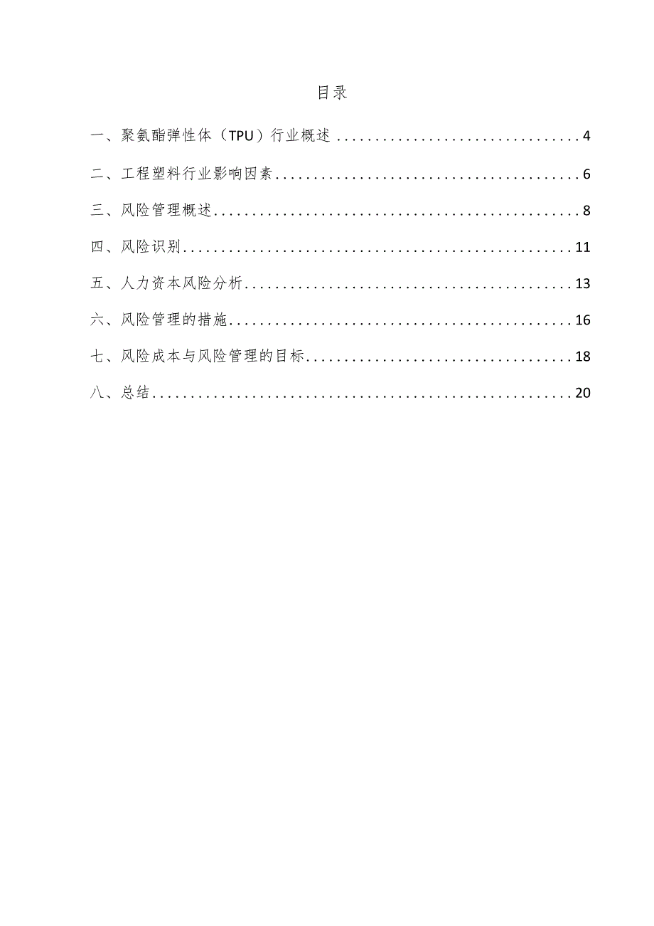 聚氨酯弹性体（TPU）项目风险管理方案.docx_第3页