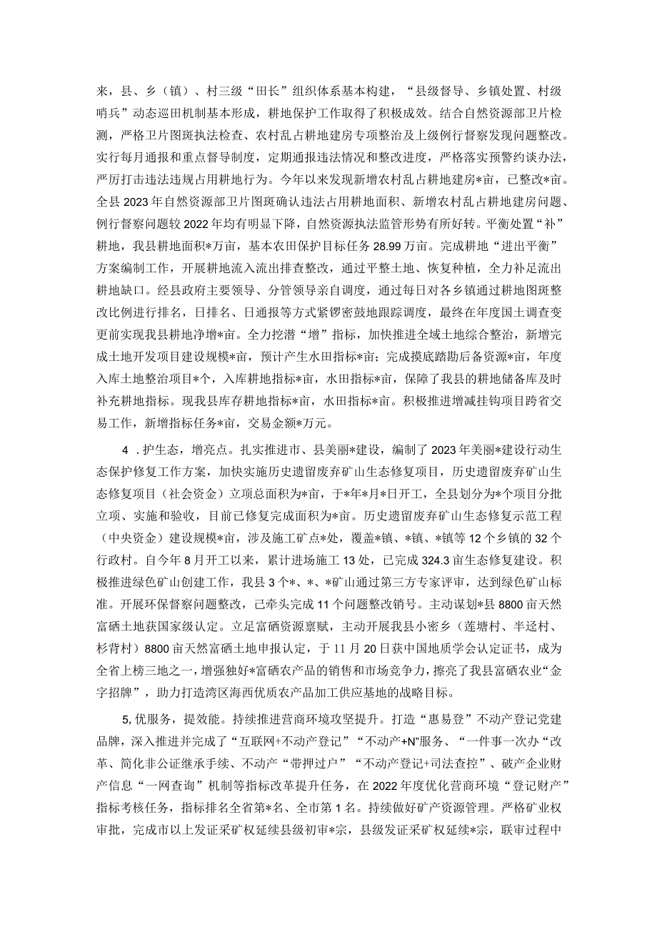 某县自然资源局2023年工作总结及2024年工作计划.docx_第2页