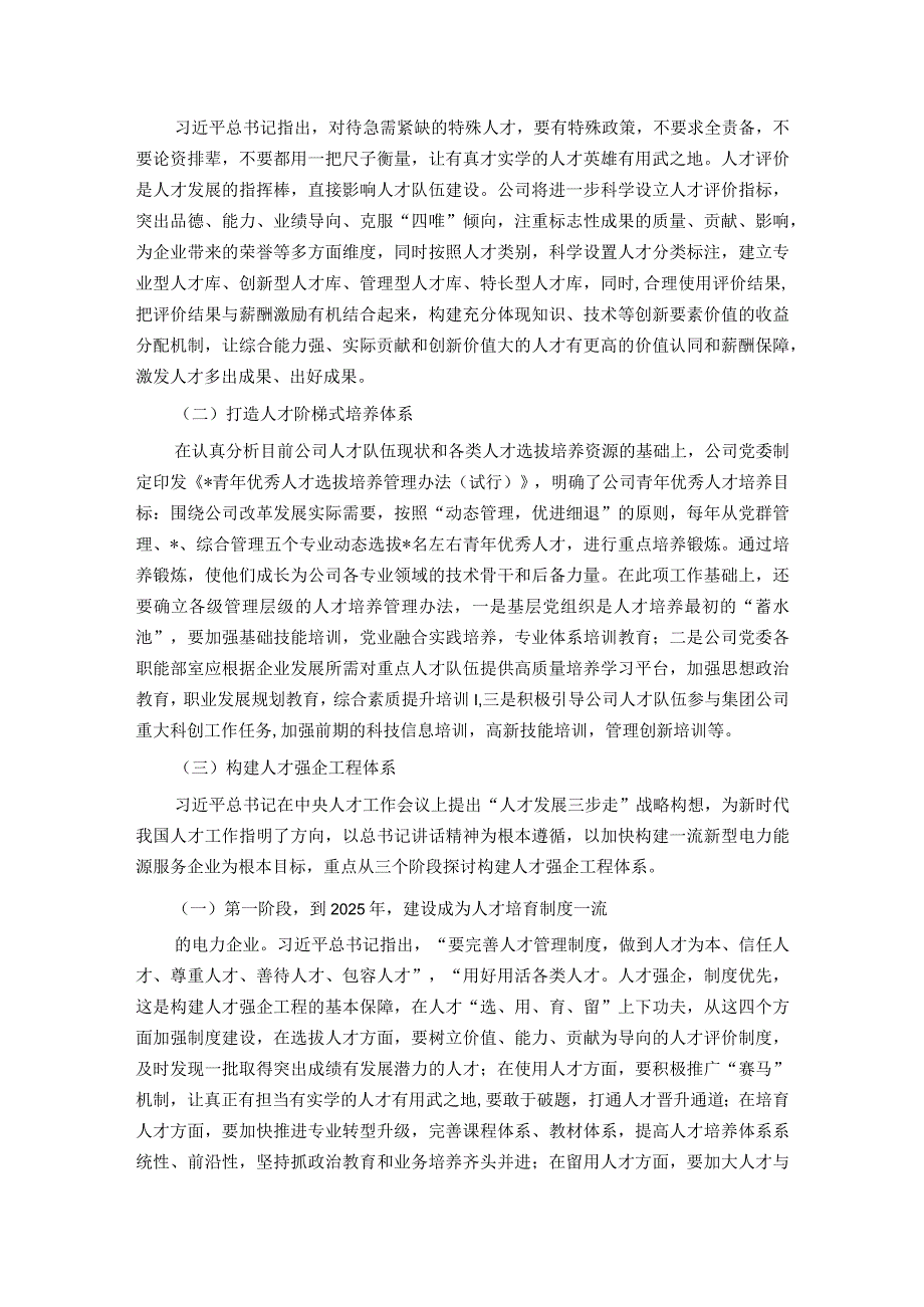 国企公司党委青年优秀人才选拔培养管理体系构建课题研究报告.docx_第3页