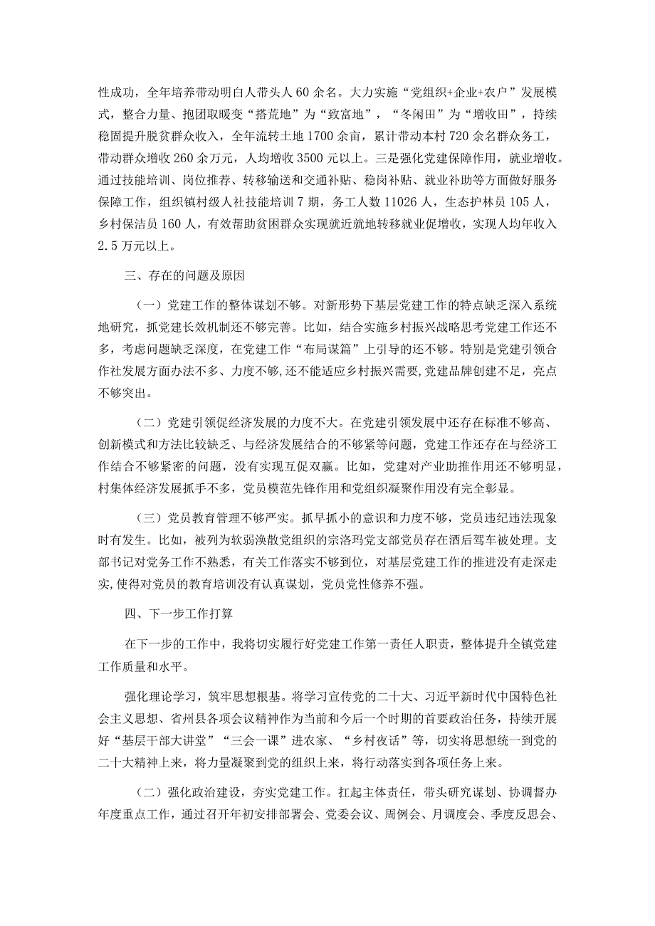 乡镇2023年抓基层党建工作述职报告.docx_第3页