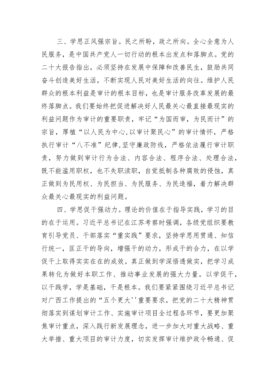 在全省审计系统主题教育推进情况调研座谈会上的汇报发言.docx_第3页