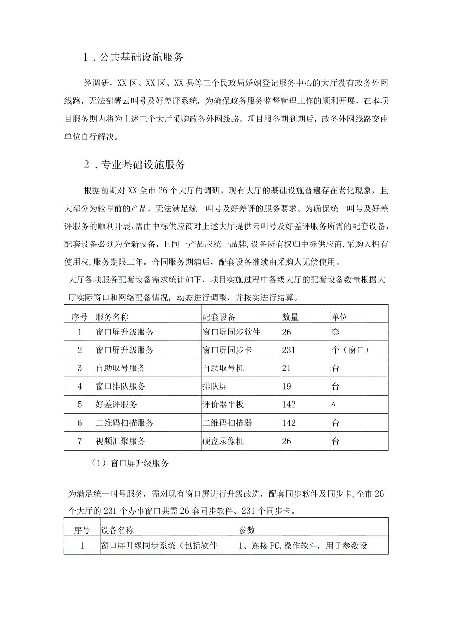 XX市政务服务监督管理平台建设及运营（2023-2025年）项目采购需求.docx_第2页