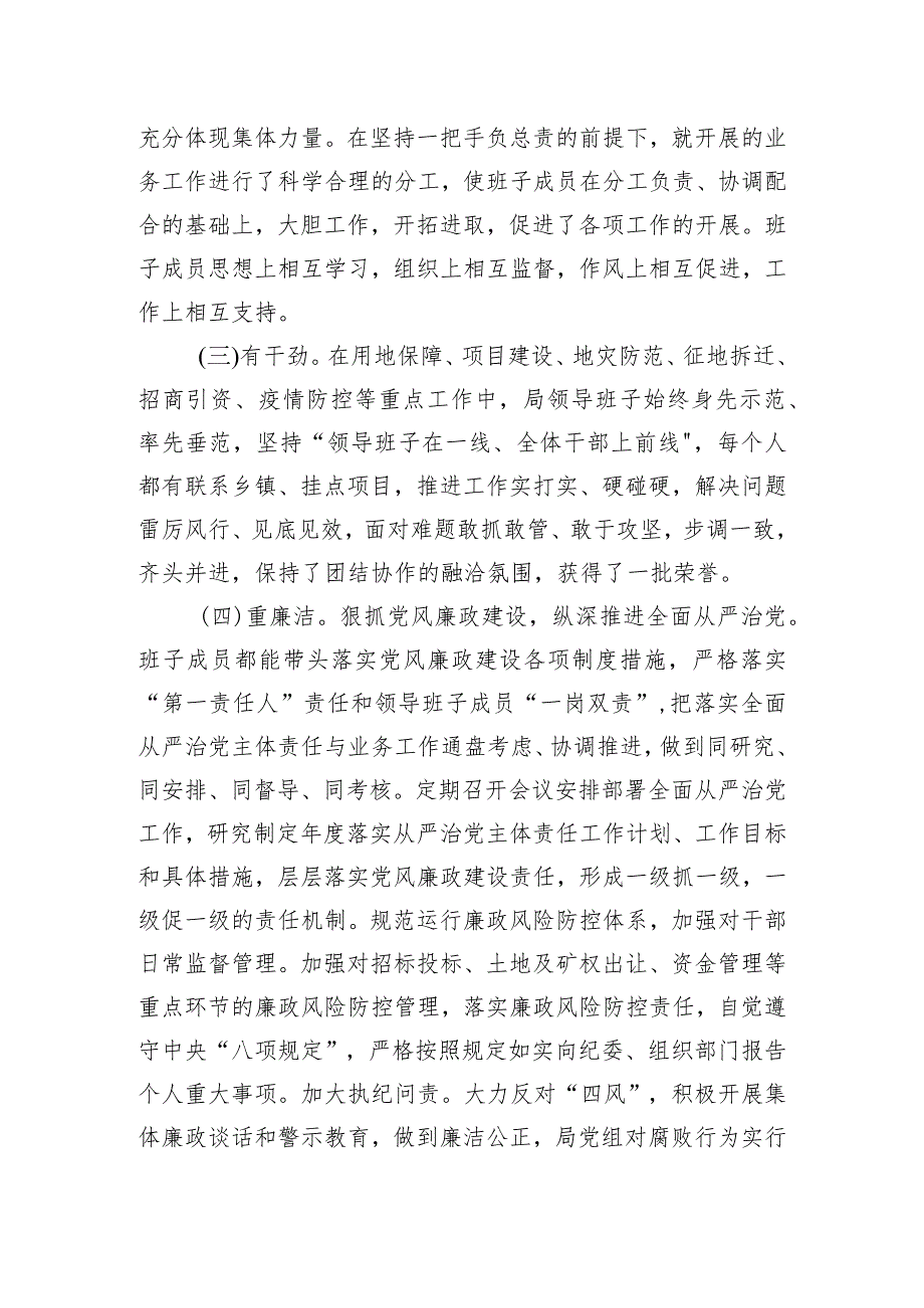 2023年某县自然资源局领导班子工作总结.docx_第2页