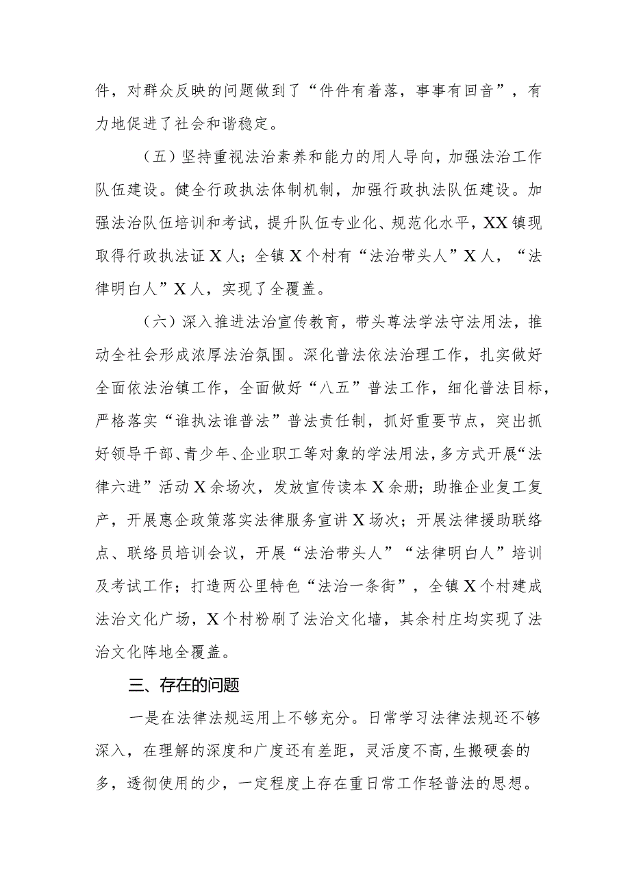 镇党政主要负责人2023年度述法报告.docx_第3页