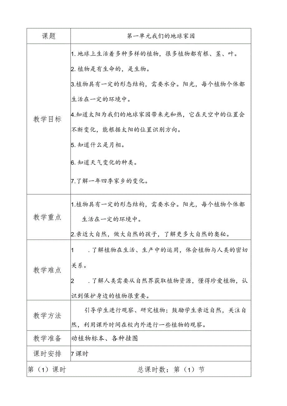 二年级上册科学教案全册.docx_第1页