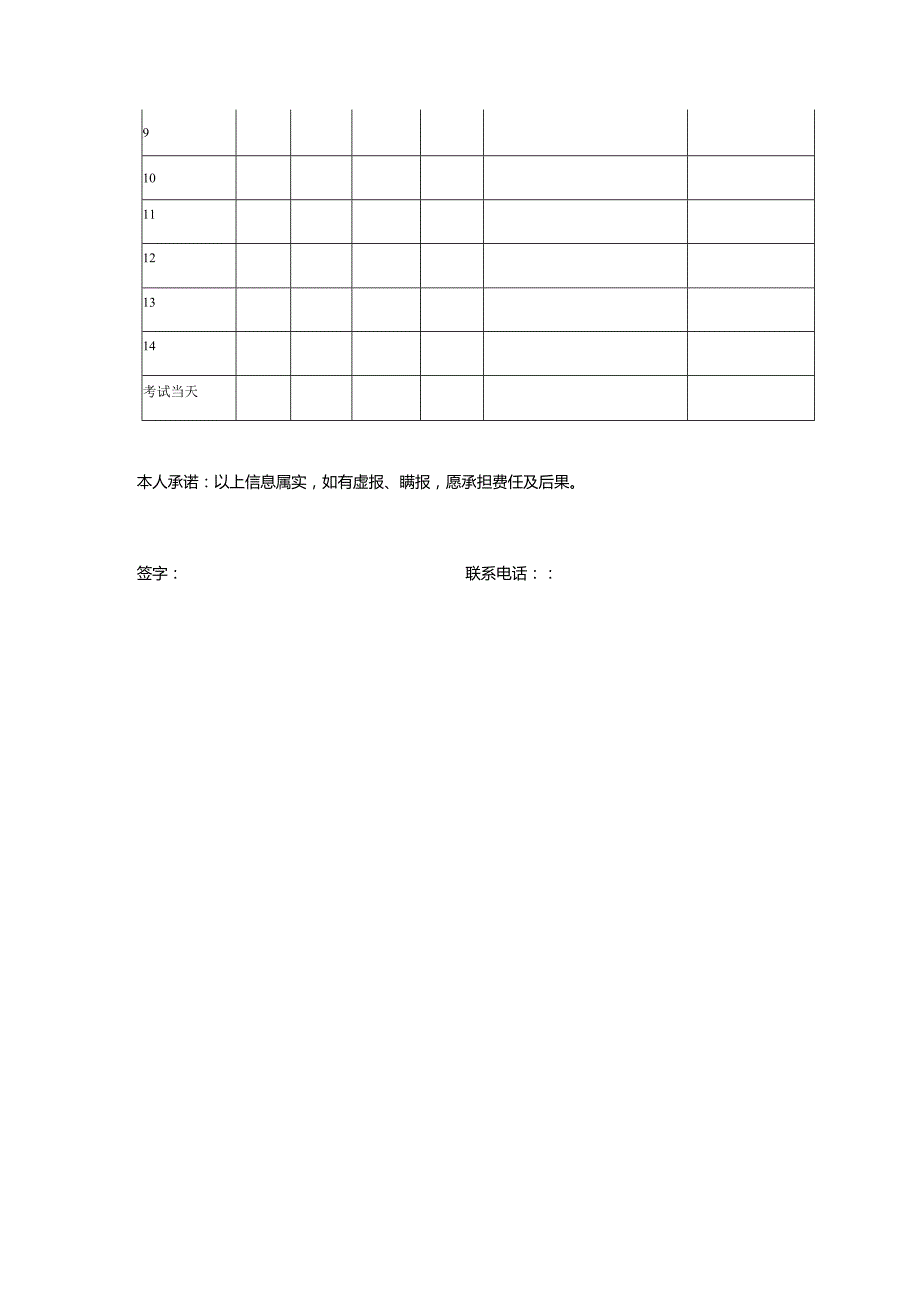 考试人员健康管理信息采集表.docx_第2页