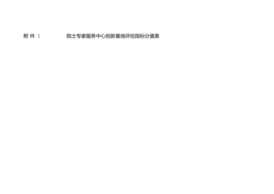 院士专家服务中心创新基地评估指标分值表.docx_第1页