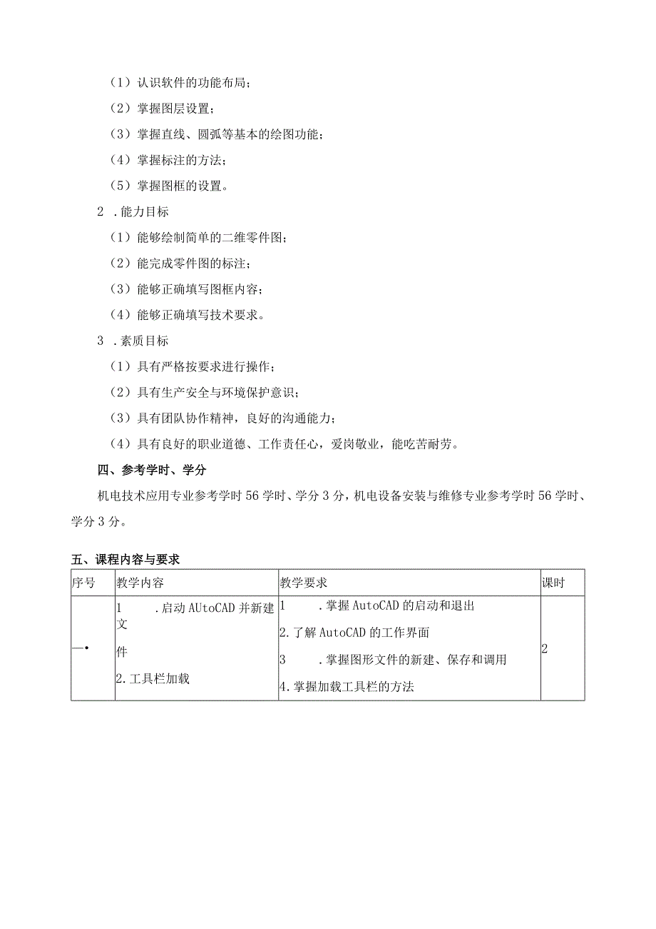 《机械CAD技术》课程标准.docx_第2页