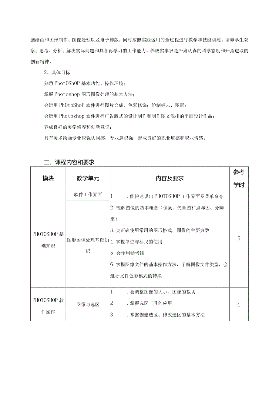 《Photoshop》课程标准.docx_第2页