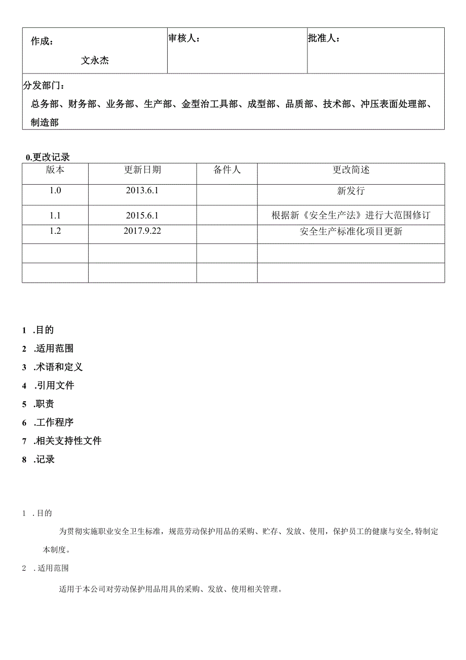 劳动防护用品管理制度.docx_第1页