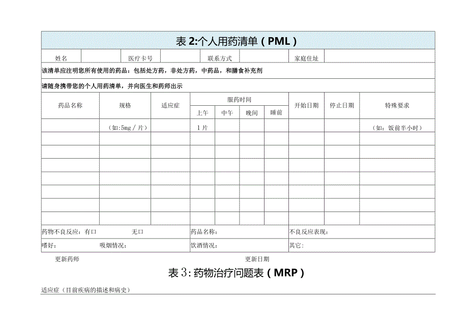 药物治疗管理MTM工作表.docx_第3页