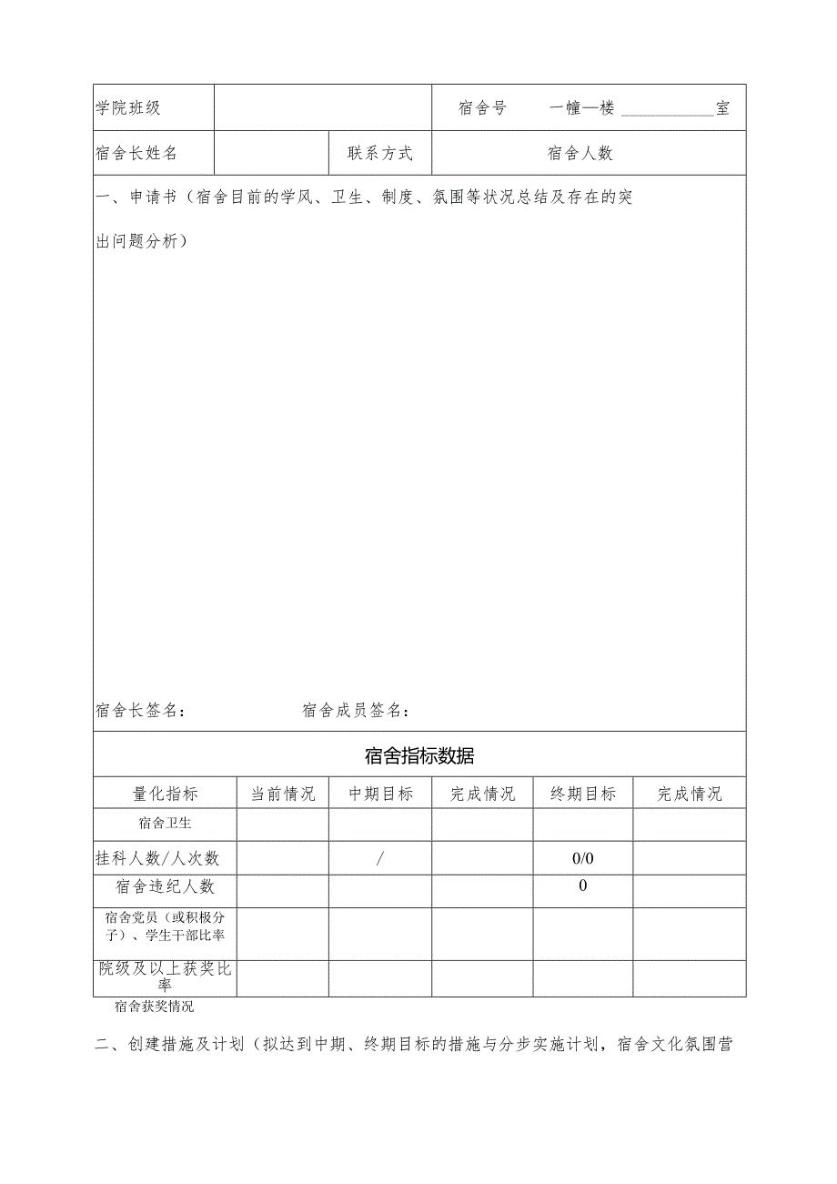 ＹＵＸＩＮＯＲＭＡLＵＮＩＶＥＲSＩＴＹ“书香宿舍”创建目标计划书.docx_第3页