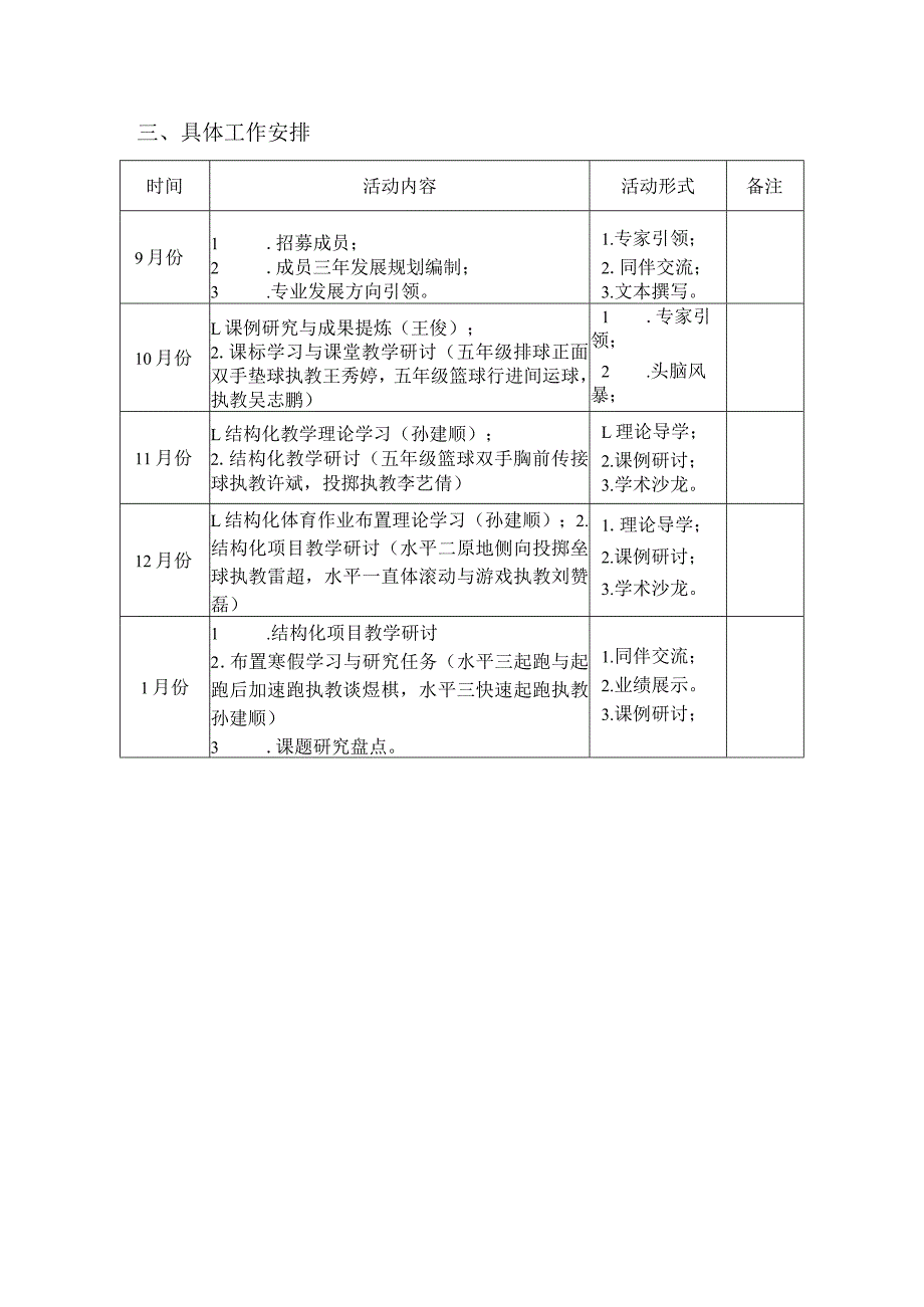 新北区小学体育孙建顺优秀教师培育室学期工作计划.docx_第3页