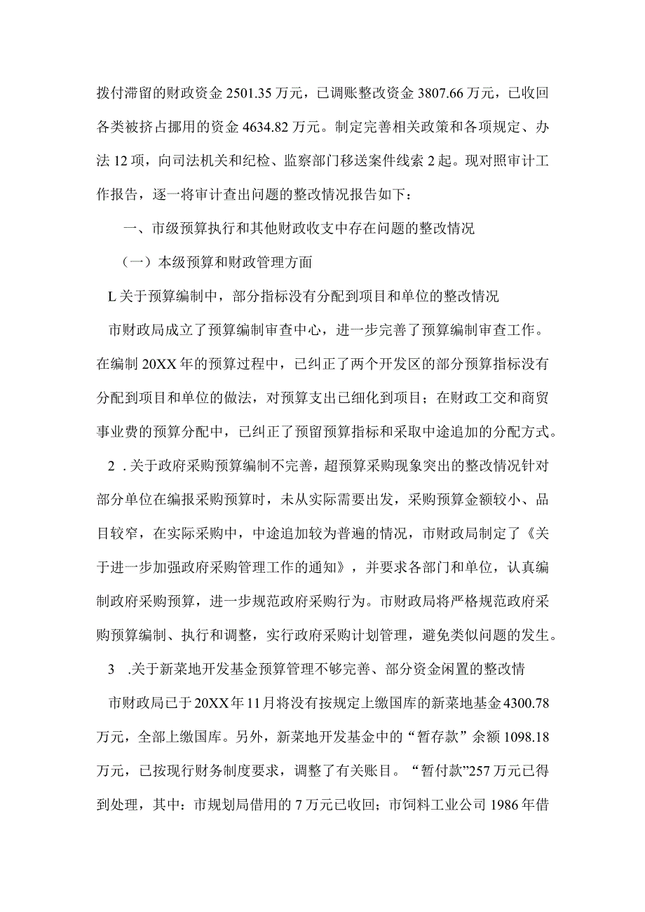 审计查出问题的处理和整改情况报告.docx_第2页