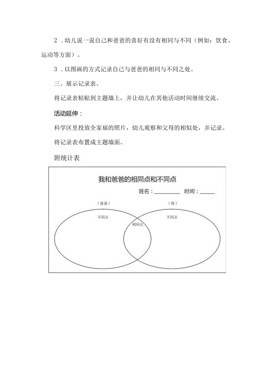 人教版幼儿园中班下册主题一：3.《我的爸爸》教学设计《我像爸爸》活动方案.docx_第2页