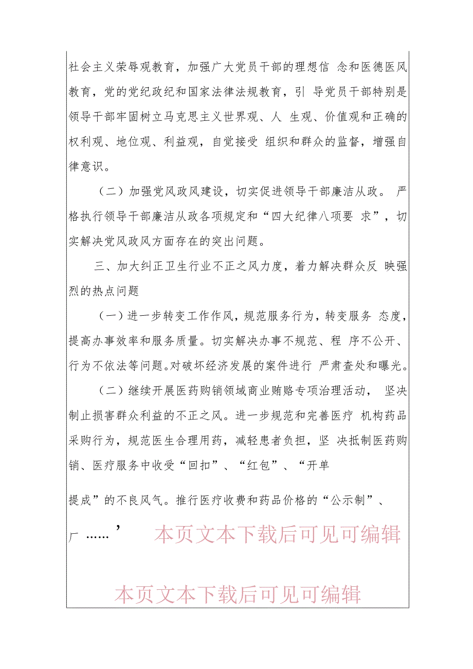 1.乡镇卫生院镇卫生院廉政建设实施方案（最新版）.docx_第3页