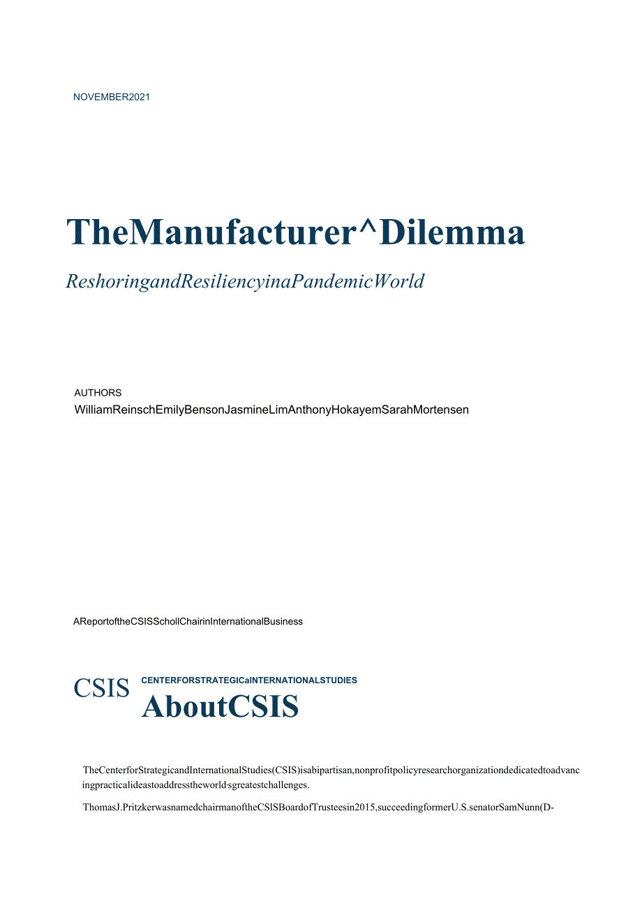 国际战略研究中心-制造商的困境：大流行世界中的再就业和恢复力（英）-2021.11-36正式版.docx_第3页