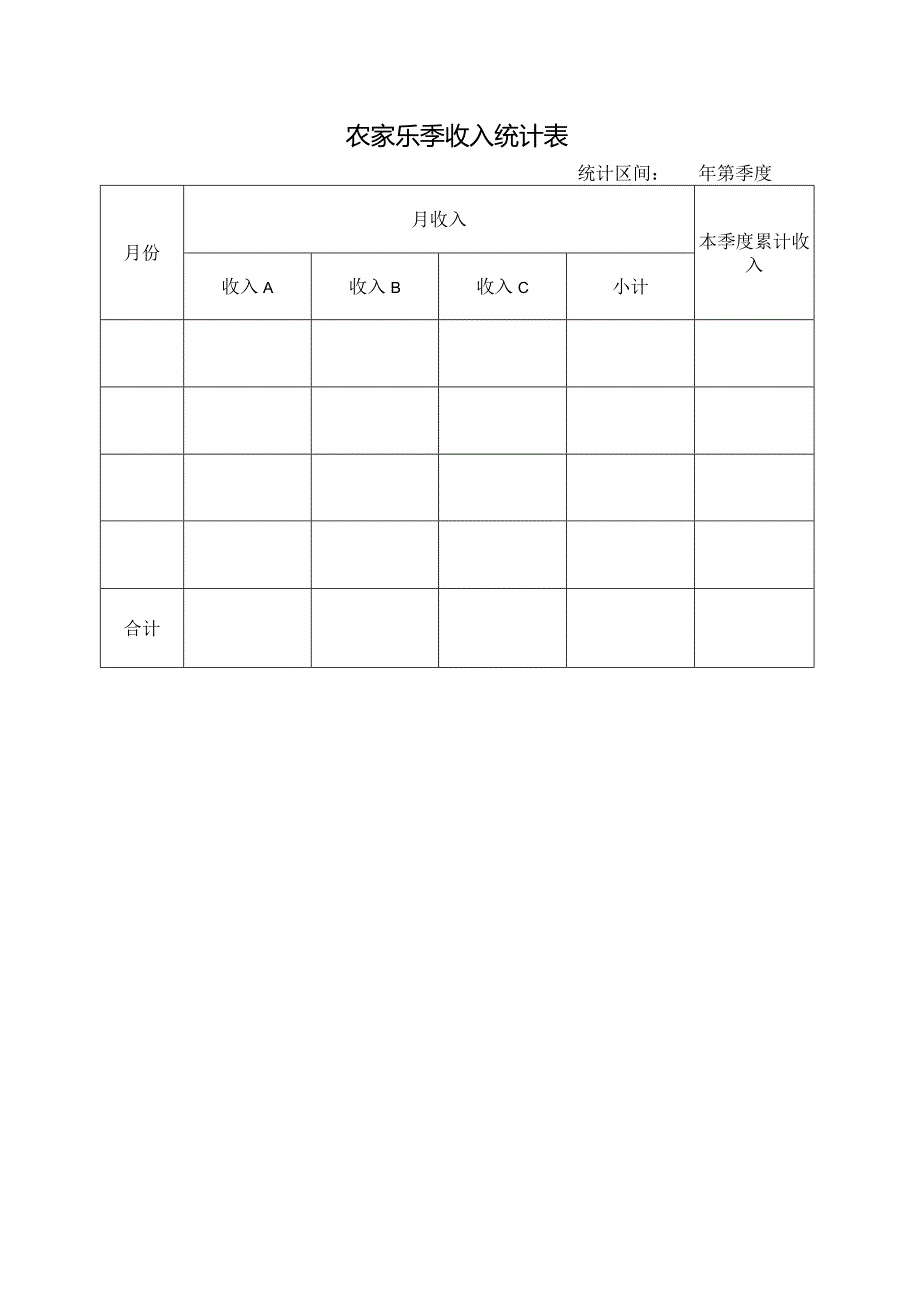 农家乐月、季收入统计表.docx_第2页