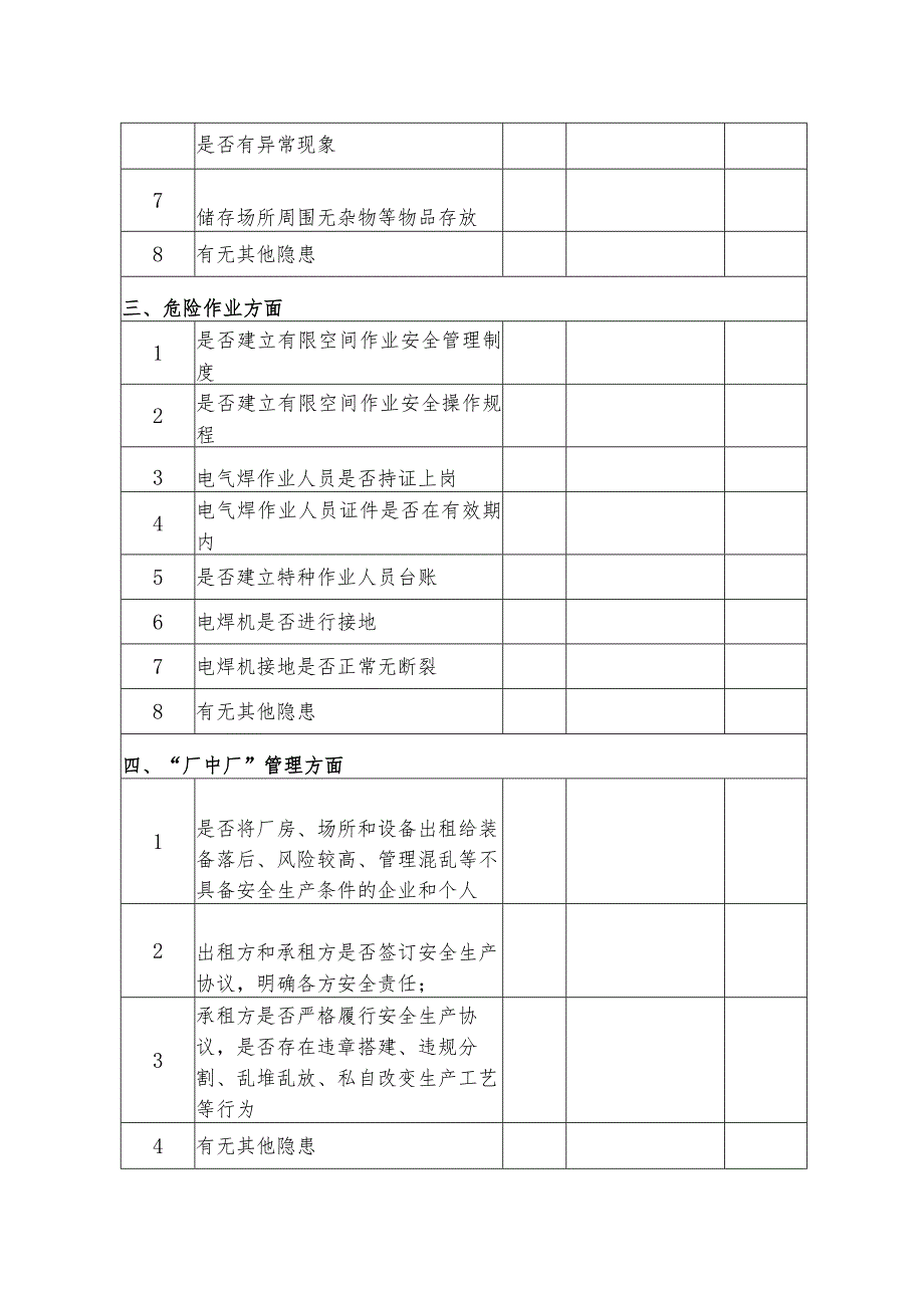 安全生产管理整治提升专项检查表.docx_第2页