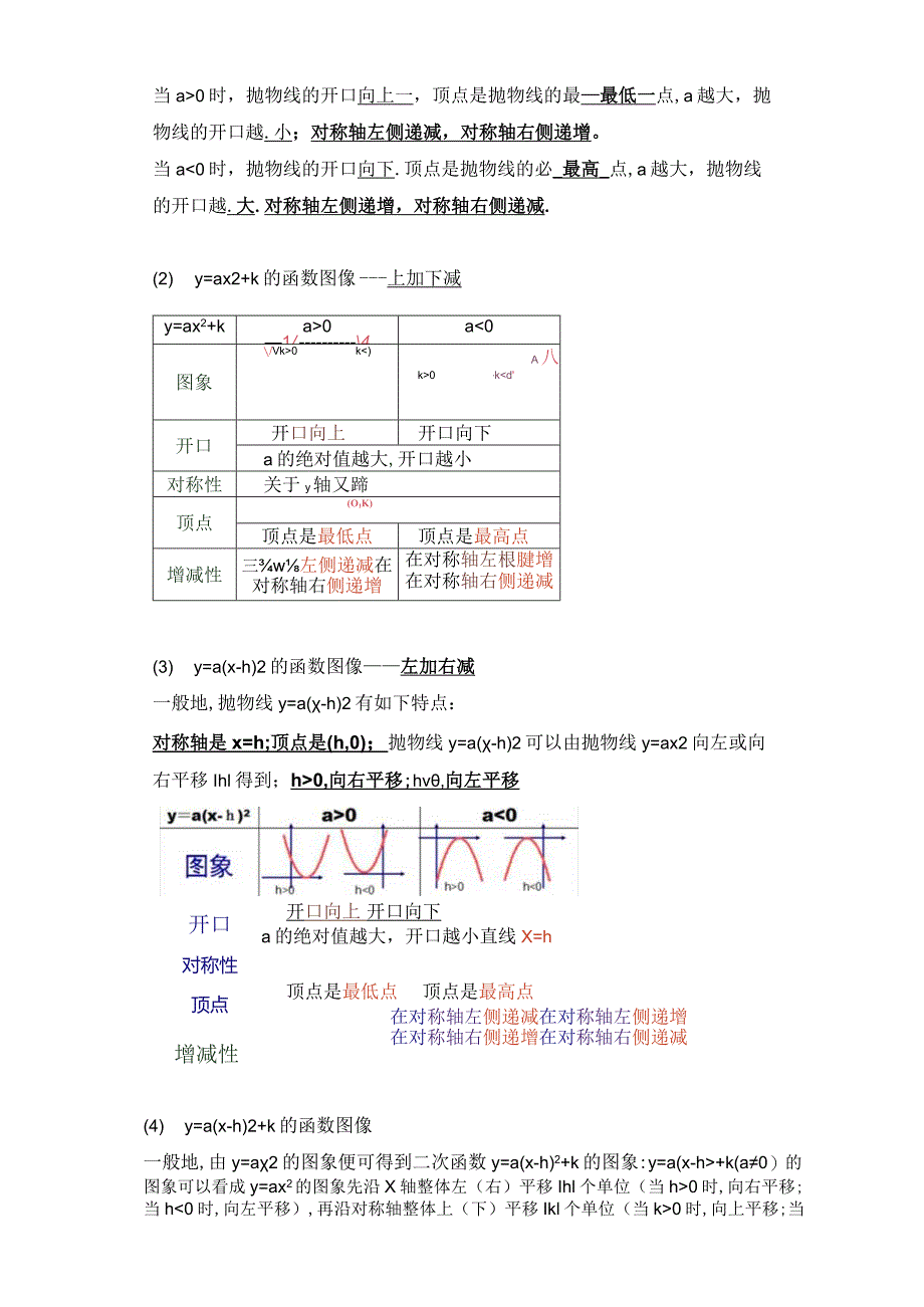 人教版九年级上册二次函数及其图像和性质学生讲义.docx_第3页