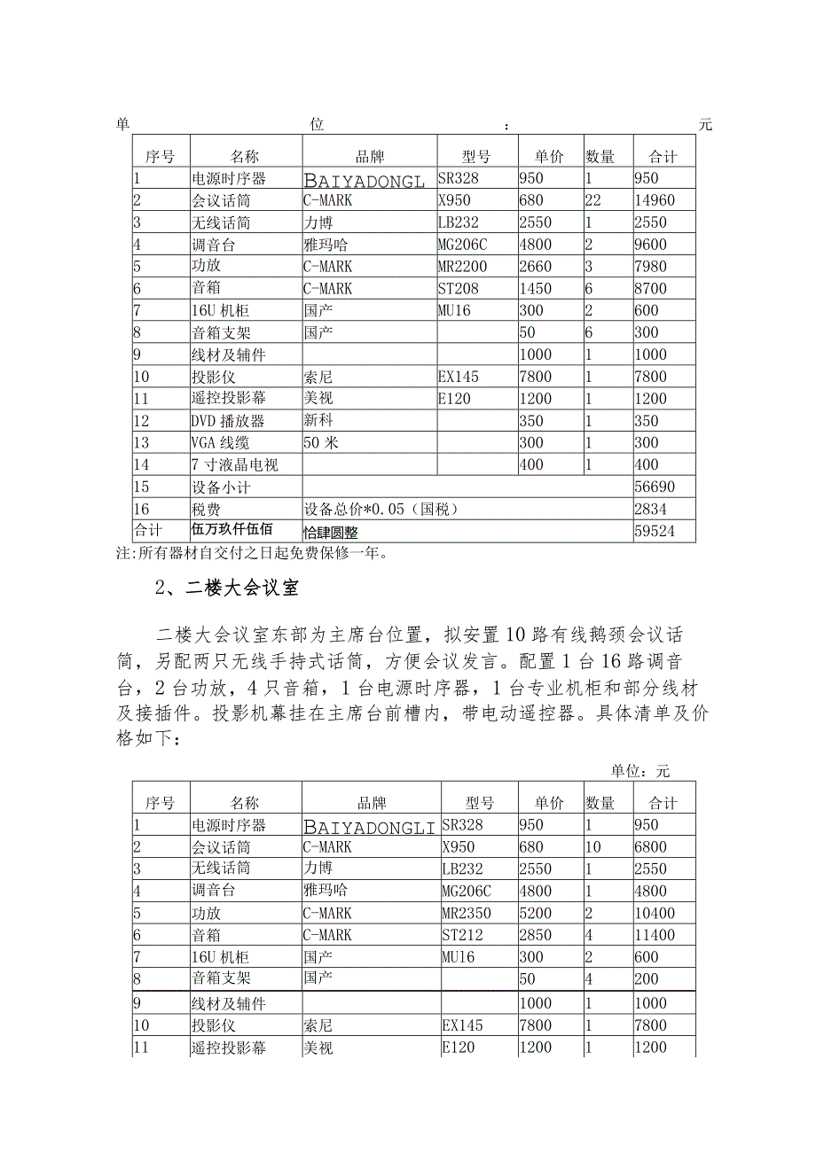 会议室多媒体音响系统方案.docx_第3页