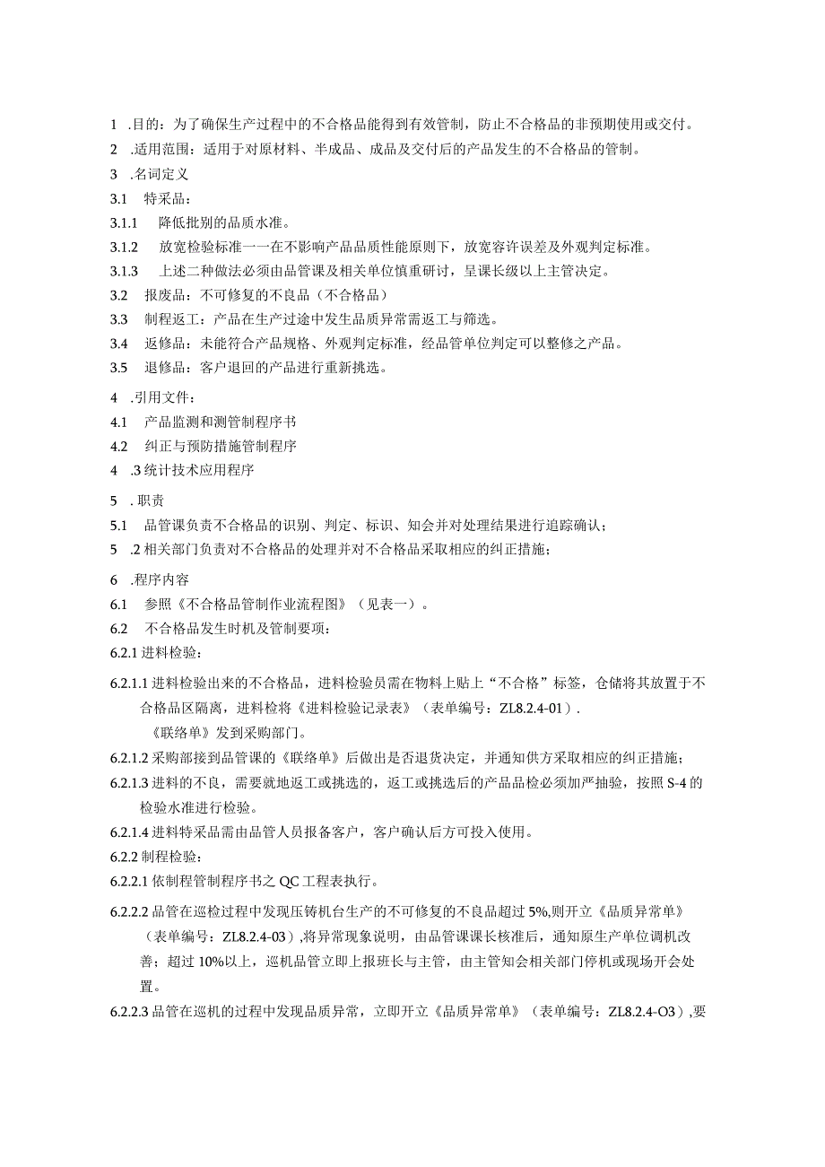 不合格品管制程序书2.docx_第1页