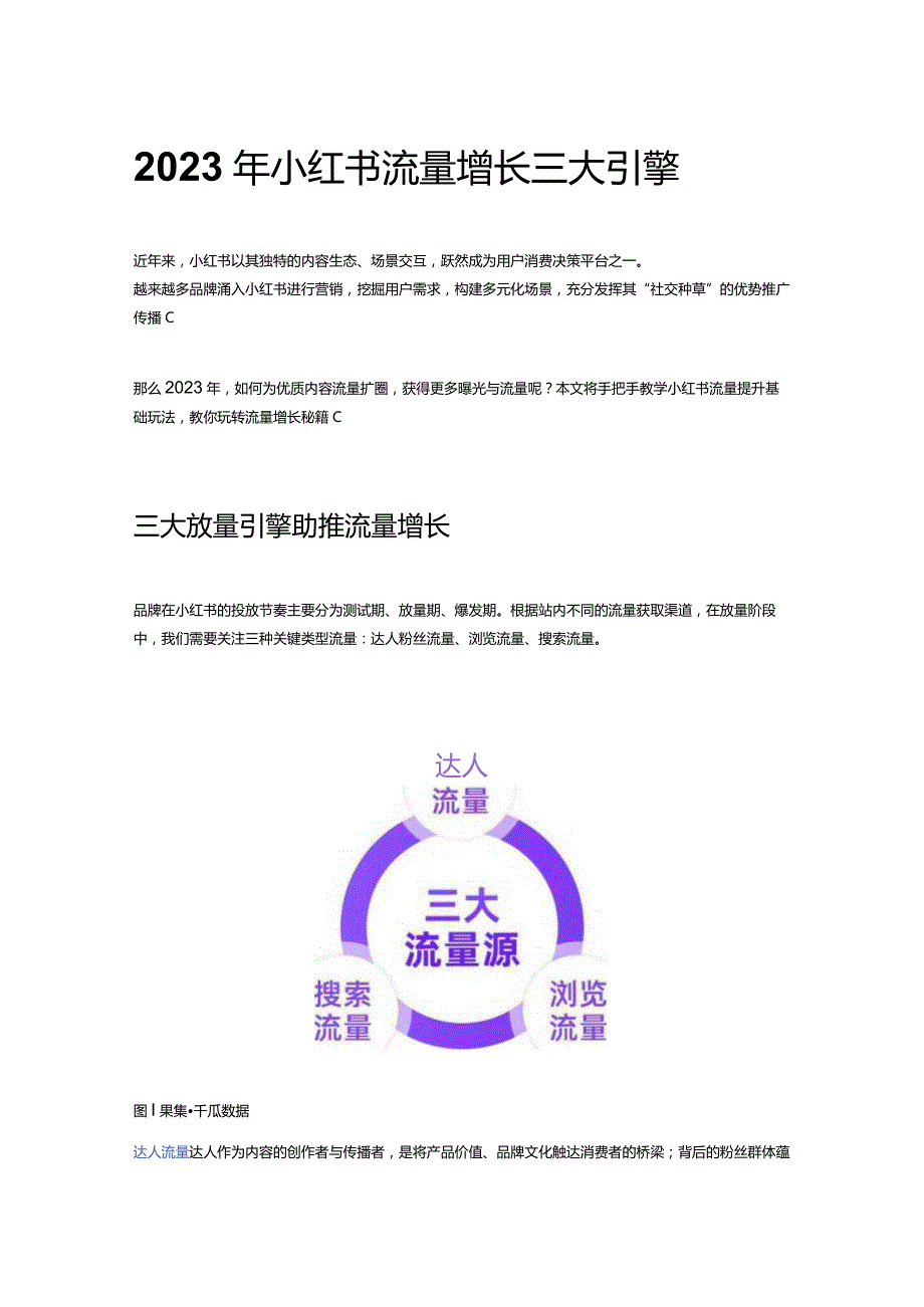 2023年小红书流量增长三大引擎.docx_第1页