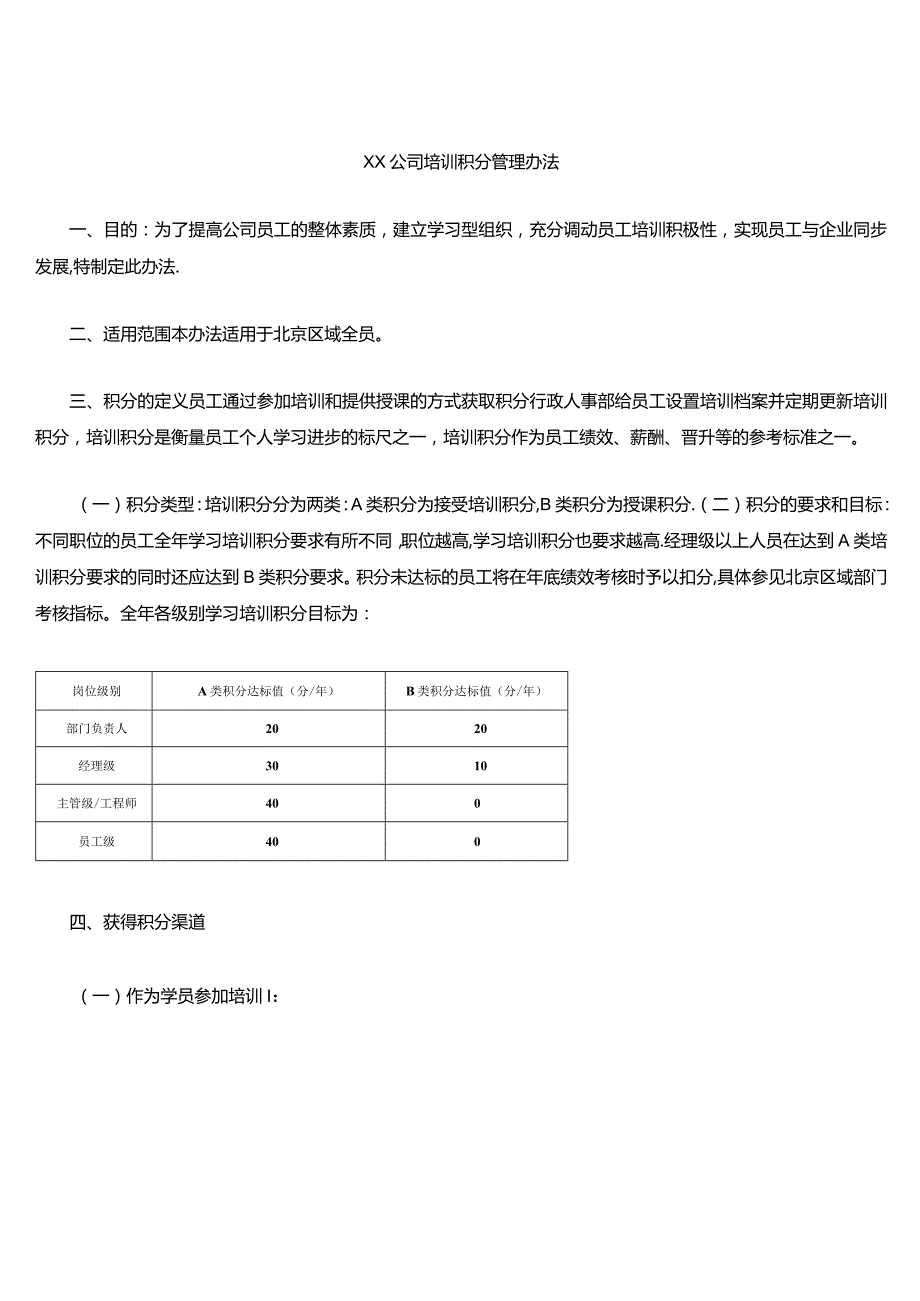 (完整)培训积分制.docx_第1页