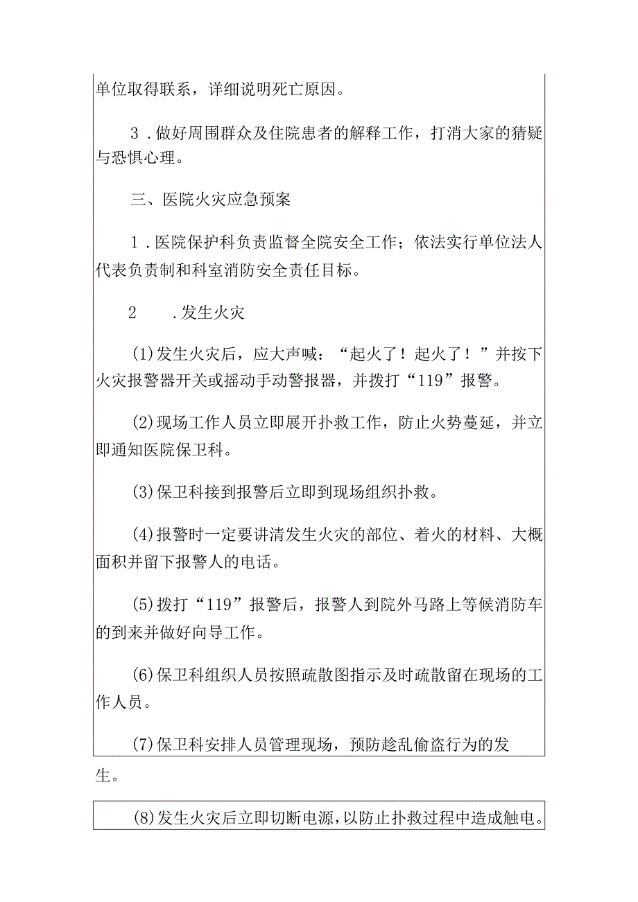 2024医院医疗机构院内紧急意外事件及火灾事故应急预案.docx_第2页