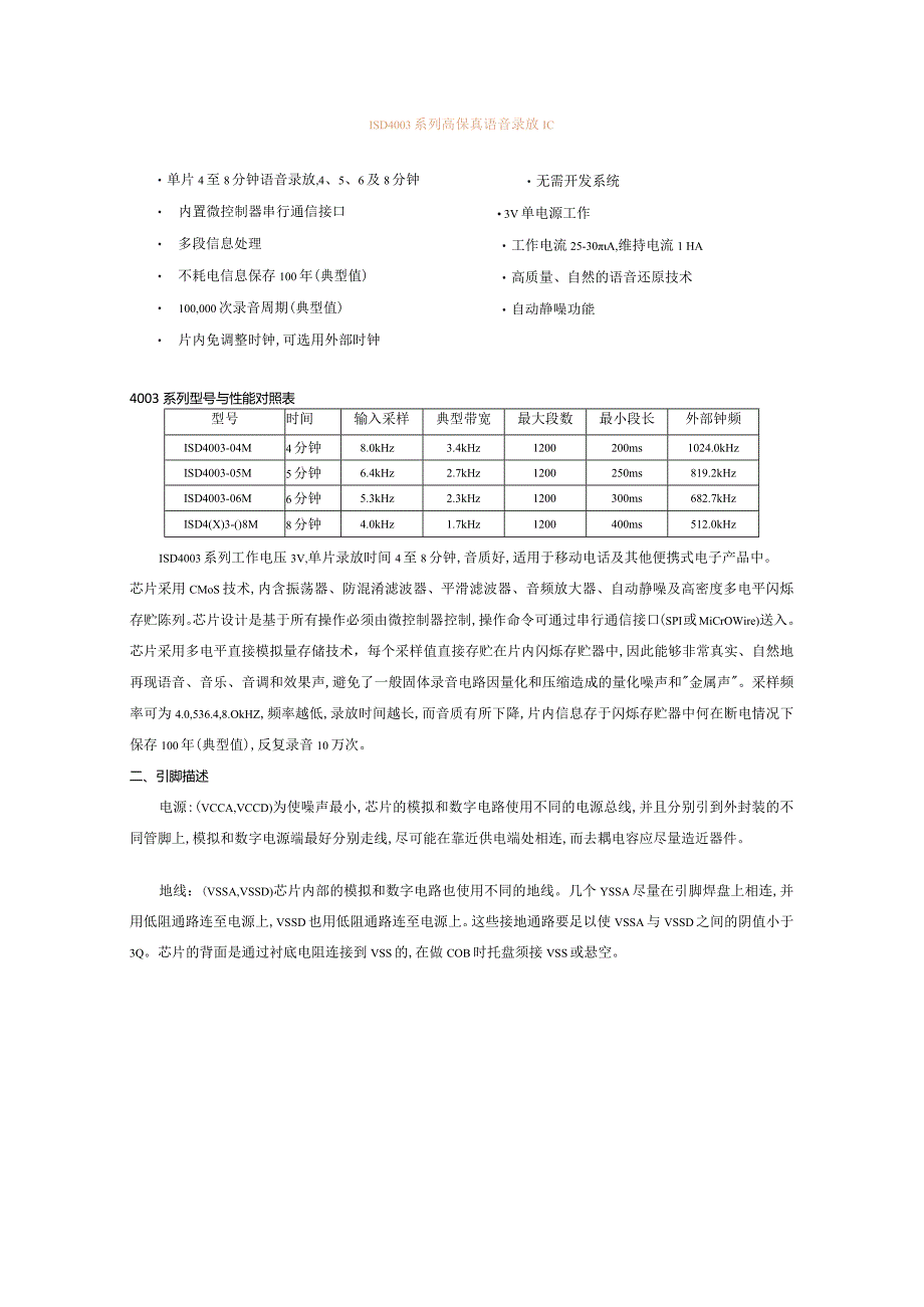 ISD4003系列高保真语音录放IC.docx_第1页