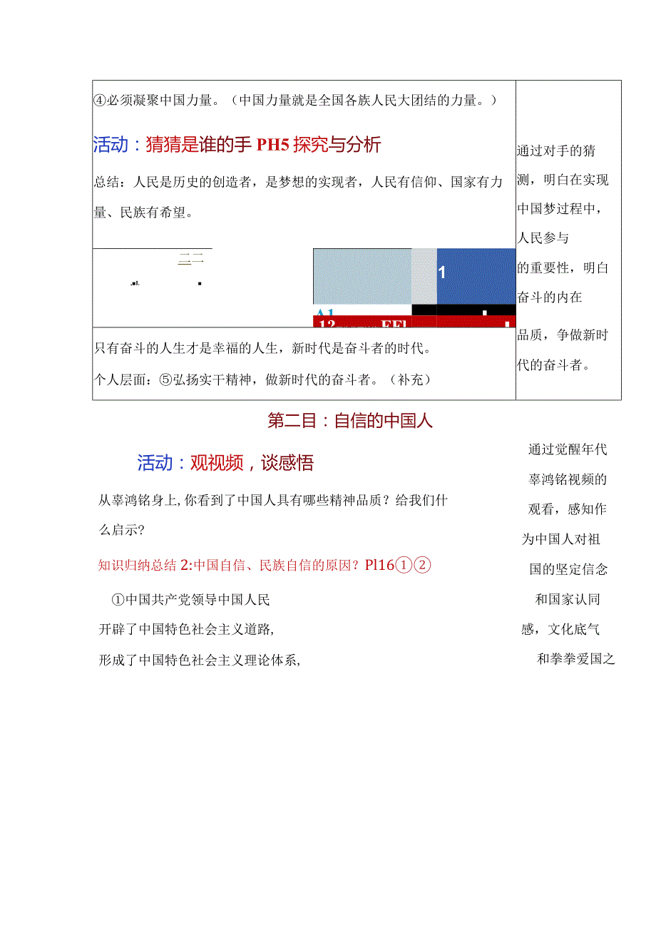 2023-2024学年九年级道德与法治上册（部编版）同步精品课堂 8.2 共圆中国梦（教学设计）.docx_第3页