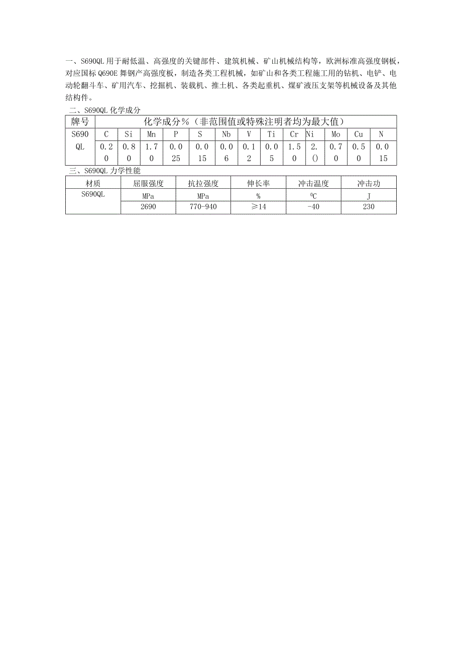 S690QL耐低温高强度钢板性能解析.docx_第1页