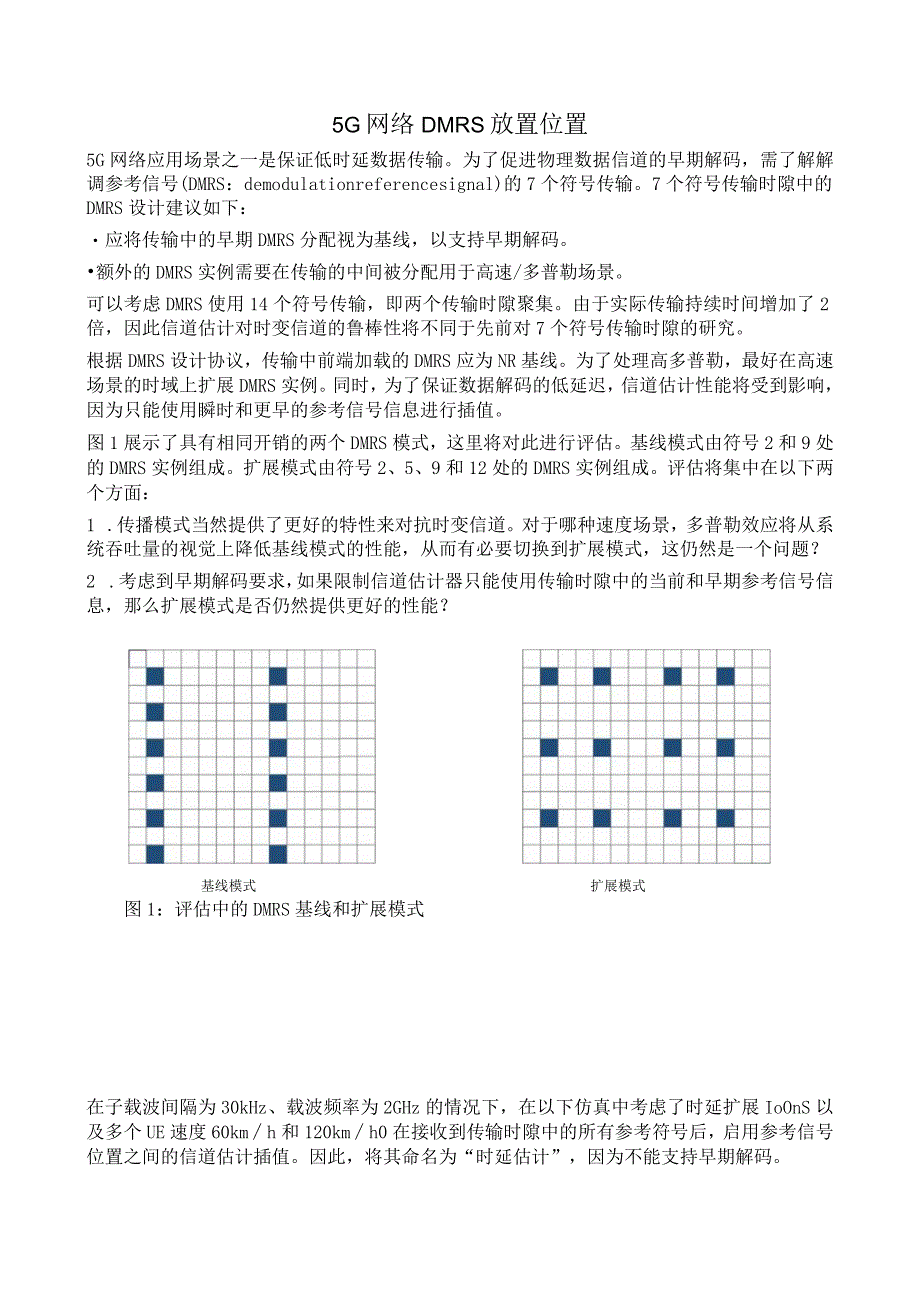 811-5G网络DMRS放置位置.docx_第1页