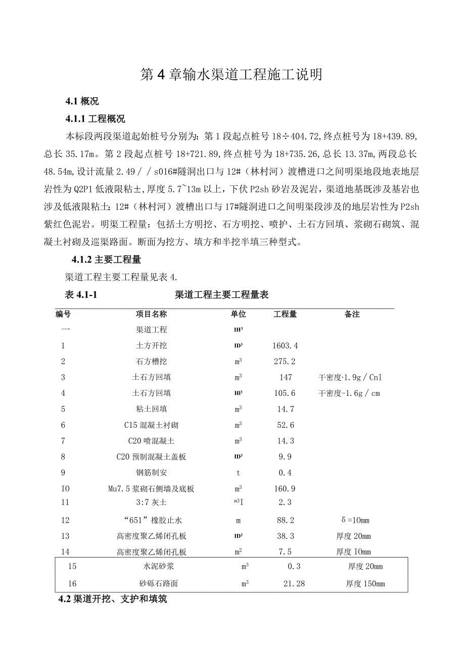 输水渠道工程施工说明.docx_第1页