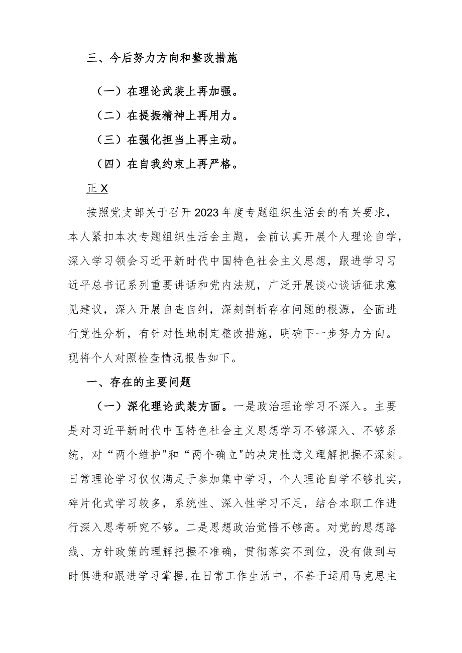 领导班子2024年教育整顿专题围绕“勇于担当作为、深化理论武装、强化严管责任、锤炼过硬作风”等五个方面对照检查材料【2篇文】.docx_第2页