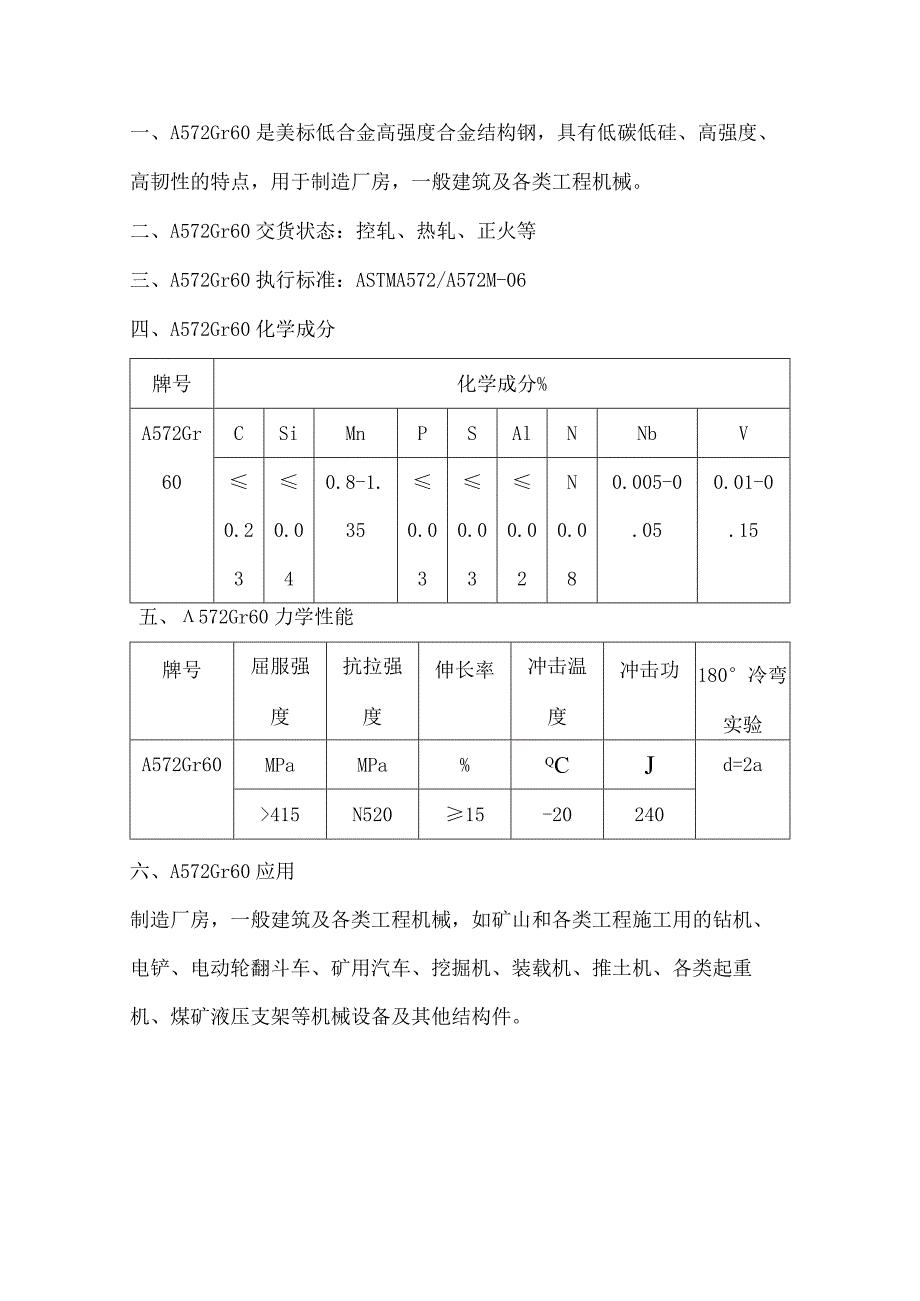 美标低合金高强度合金结构钢A572Gr60性能解析.docx_第1页