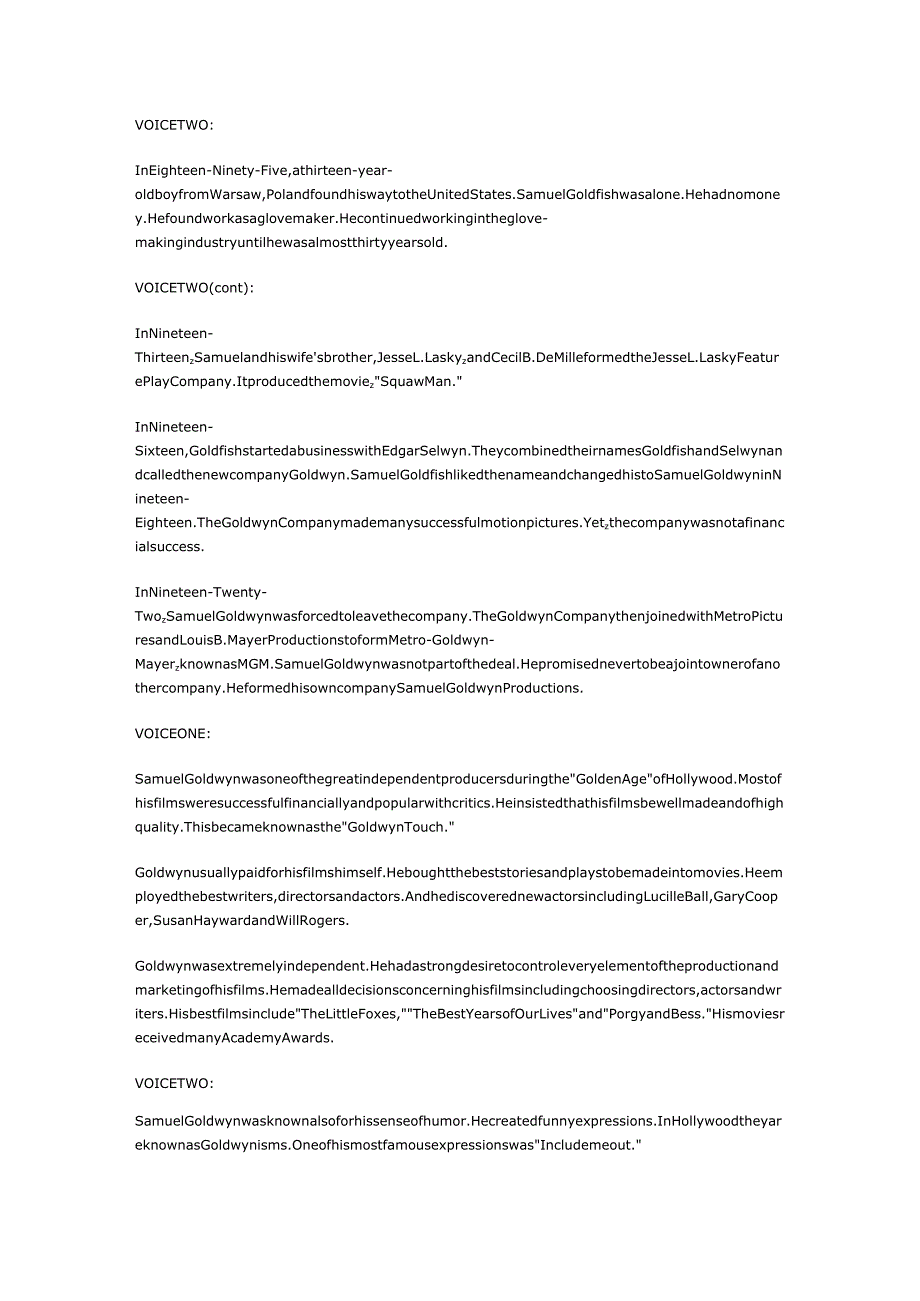 美国名人 电影先驱 塞西尔·B·戴米尔  塞缪尔·戈尔德温路易斯·B·梅耶.docx_第3页