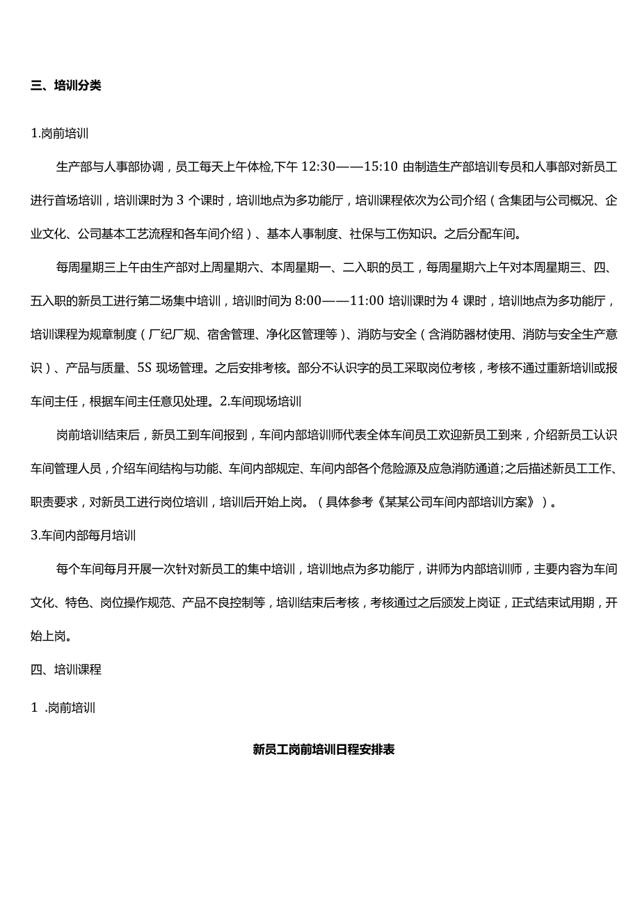 生产型企业新员工培训方案.docx_第2页