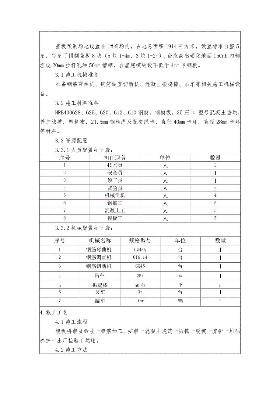 盖板预制施工技术交底.docx_第2页